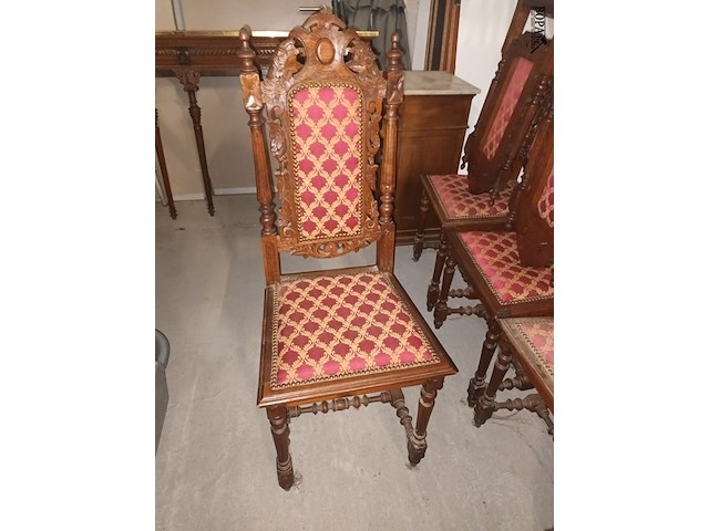 Lot 13 - antieke stoel. 6 stuks - afbeelding 2 van  4