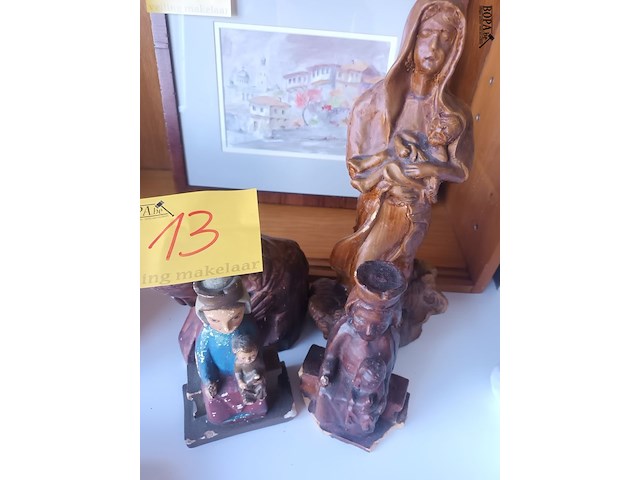 Lot 13 - devotie beelden. 4 stuks - afbeelding 1 van  4
