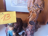 Lot 13 - devotie beelden. 4 stuks