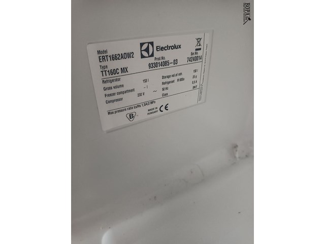 Lot 13 - koelkast electrolux - afbeelding 4 van  4