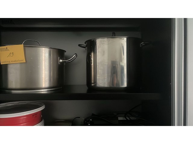 Lot 13 - kookpot inox - 2 stuks - afbeelding 2 van  2