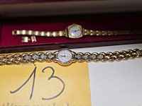 Lot 13 - lot van 2 vergulde damesuurwerken - afbeelding 1 van  3