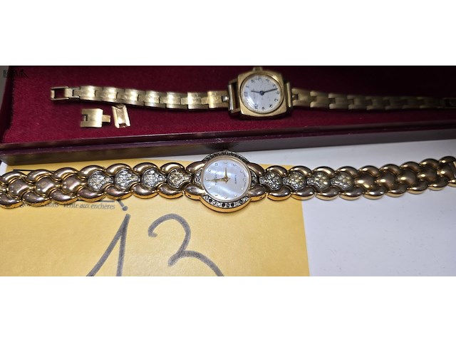 Lot 13 - lot van 2 vergulde damesuurwerken - afbeelding 2 van  3