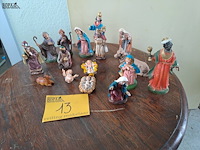 Lot 13 - lot vintage kerstfiguren
