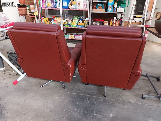 Lot 13 - vintage draaifauteuil. 2 stuks - afbeelding 6 van  6