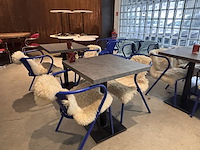 Lot 13 vierkante bistrotafels incl 26 stoelen - afbeelding 11 van  11