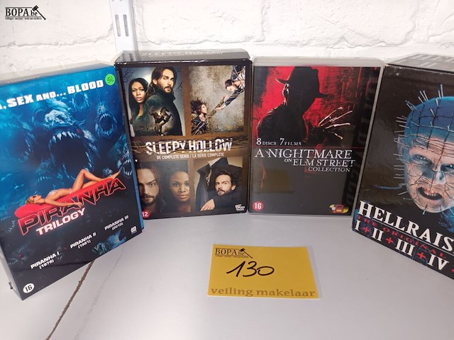 Lot 130 - dvd boxen horror. 4 stuks - afbeelding 1 van  3