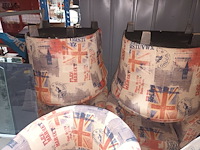 Lot 130 - kuipstoelen union jack. 9 stuks - afbeelding 3 van  5