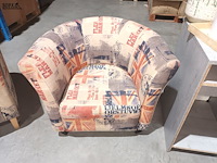 Lot 130 - kuipstoelen union jack. 9 stuks - afbeelding 4 van  5