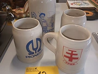 Lot 130 - reclame bierpotten. 4 stuks