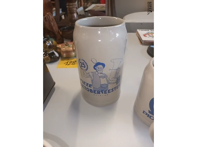 Lot 130 - reclame bierpotten. 4 stuks - afbeelding 3 van  4