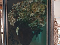 Lot 130 - schilderij bloemen - afbeelding 4 van  4
