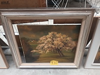 Lot 130 - schilderij boom - afbeelding 1 van  4