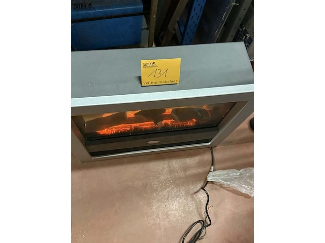 Lot 131 - electrische sfeerhaard, realistisch vlameffect (led) merk ew - afbeelding 1 van  4