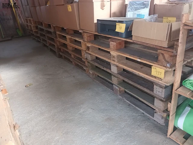 Lot 131 - houten palletten. 20 stuks - afbeelding 2 van  3