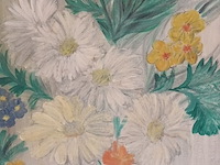 Lot 131 - schilderij bloemen - afbeelding 2 van  3