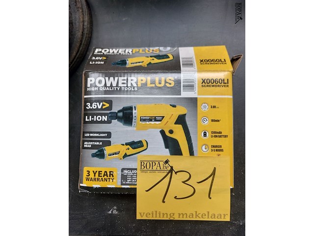 Lot 131 - schroevendraaier powerplus - afbeelding 1 van  2