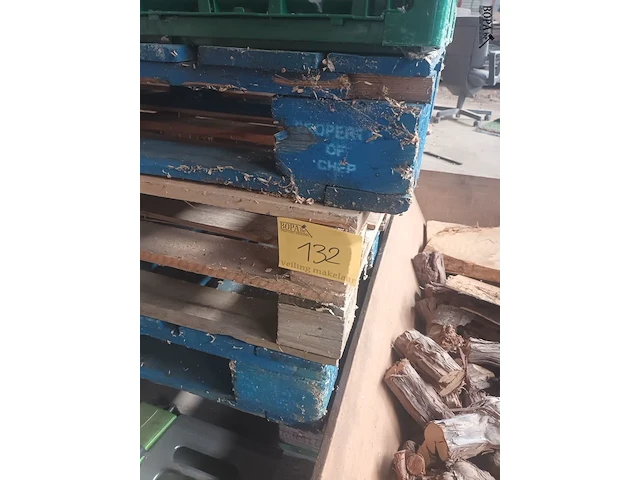 Lot 132 - houten palletten. 11 stuks - afbeelding 3 van  4