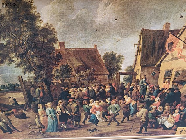 Lot 132 - kader met reproductie - afbeelding 4 van  5