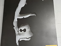 Lot 132 - metalen bord met tekening - afbeelding 1 van  3