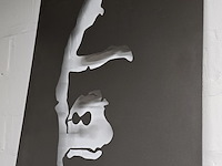 Lot 132 - metalen bord met tekening - afbeelding 3 van  3