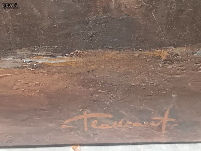 Lot 132 - schilderij stadszicht - afbeelding 3 van  4