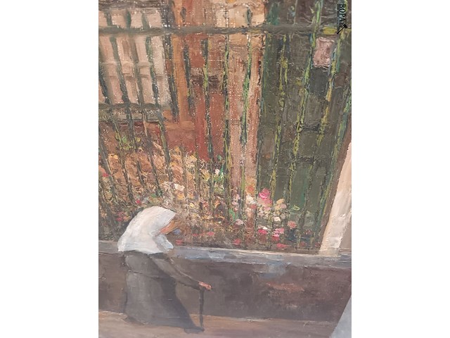Lot 132 - schilderij stadszicht - afbeelding 4 van  4