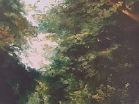 Lot 133 - schilderij bosdreef - afbeelding 2 van  3