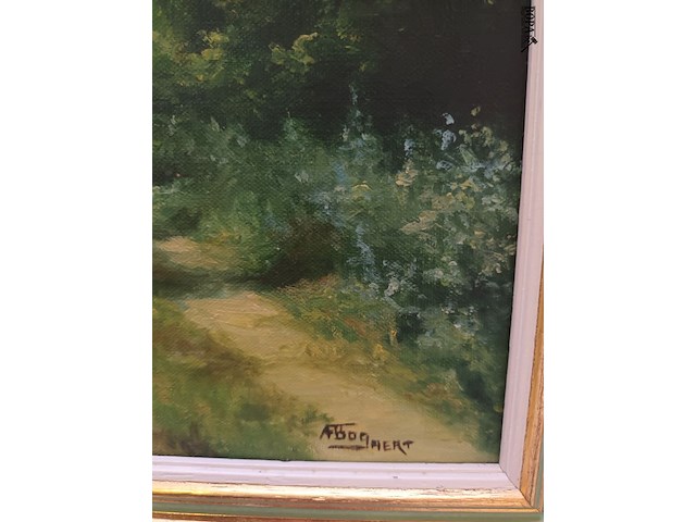 Lot 133 - schilderij bosdreef - afbeelding 3 van  3