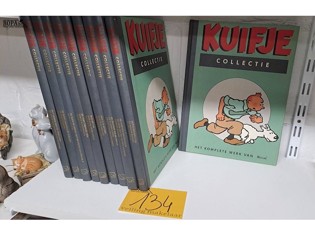 Lot 134 - kuifje collectie 10 albums - afbeelding 1 van  3