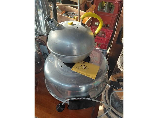 Lot 134 - vintage aluminium wonderpan compleet - afbeelding 3 van  4