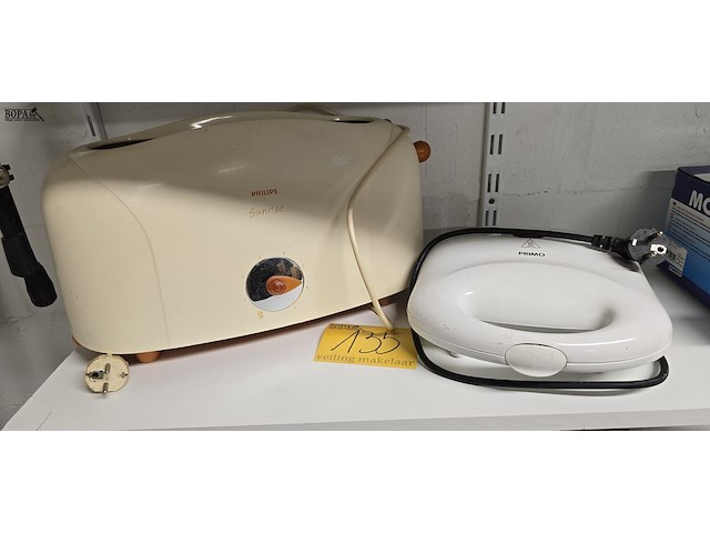 Lot 135 - broodrooster en croque machine - afbeelding 1 van  4