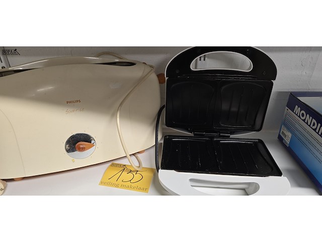 Lot 135 - broodrooster en croque machine - afbeelding 4 van  4
