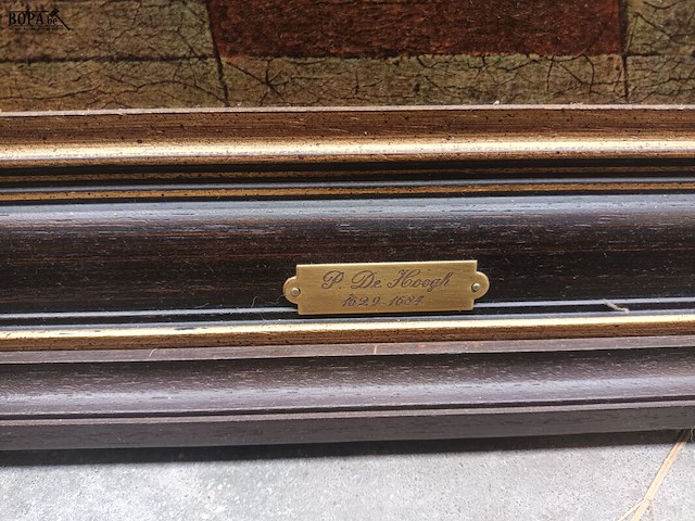 Lot 135 - kader met reproductie - afbeelding 2 van  3