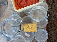Lot 135 - lot glaswerk weckpotten + rubber nieuw - afbeelding 1 van  4
