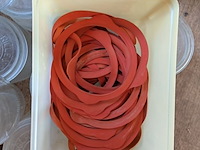 Lot 135 - lot glaswerk weckpotten + rubber nieuw - afbeelding 3 van  4
