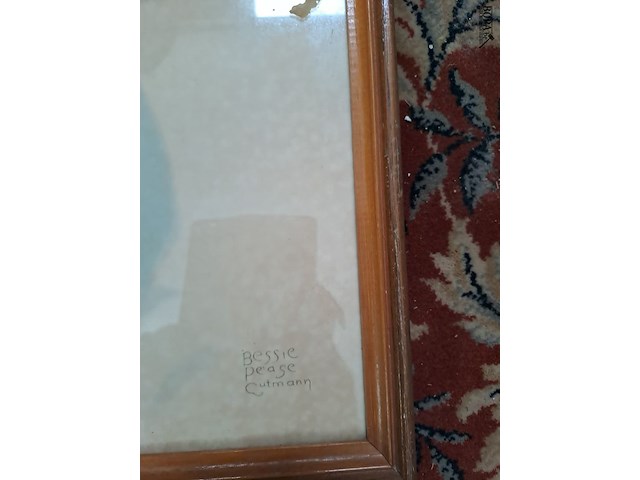 Lot 135 - vintage ingekaderde prenten baby - afbeelding 2 van  3