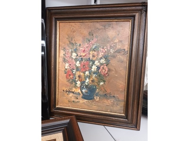 Lot 136 - schilderijen - 3 stuks - afbeelding 3 van  4