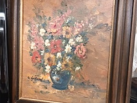 Lot 136 - schilderijen - 3 stuks - afbeelding 3 van  4