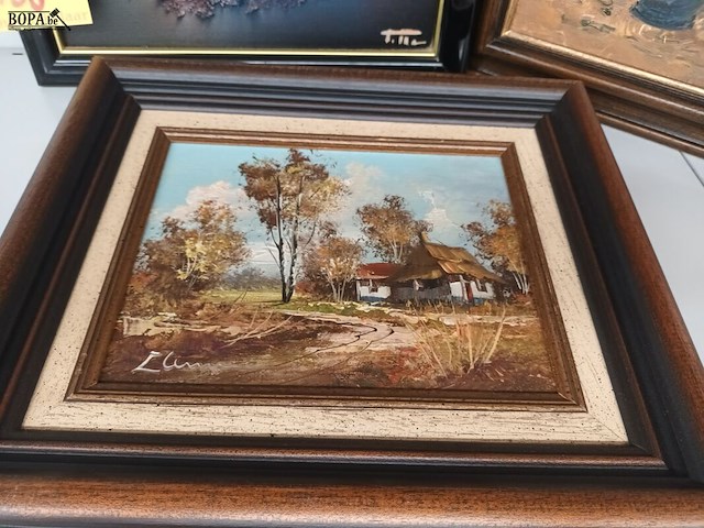 Lot 136 - schilderijen - 3 stuks - afbeelding 4 van  4