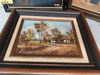Lot 136 - schilderijen - 3 stuks - afbeelding 4 van  4