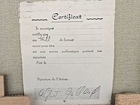 Lot 136 - schilderijen - 3 stuks - afbeelding 5 van  5