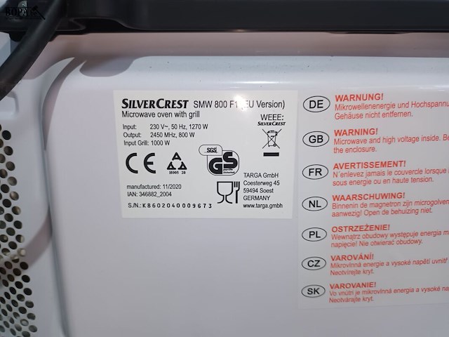 Lot 14 - combi microgolfoven silvercrest - afbeelding 3 van  3