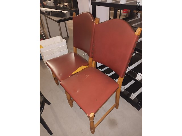 Lot 14 - stoelen. 3 stuks - afbeelding 2 van  4