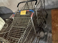 Lot 14 - vintage metalen winkelwagentjes - 4 stuks - afbeelding 2 van  6