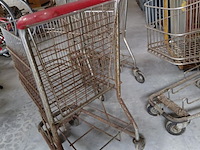 Lot 14 - vintage metalen winkelwagentjes - 4 stuks - afbeelding 4 van  6