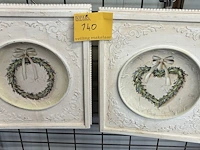 Lot 140 - landelijke wandlijsten - 2 stuks