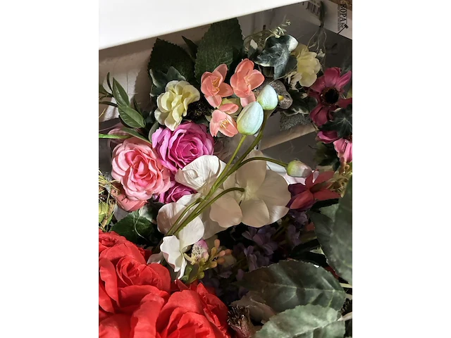 Lot 140 - lot kunstbloemen/kransen - afbeelding 3 van  4