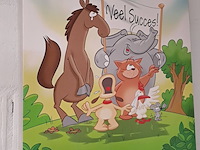 Lot 140 - reuze wenskaarten met box 'je gaat ons verlaten' - afbeelding 1 van  3