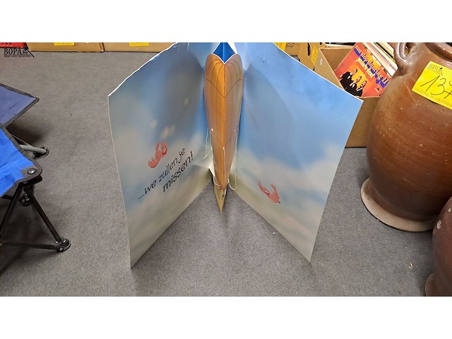 Lot 140 - reuze wenskaarten met box 'je gaat ons verlaten' - afbeelding 2 van  3